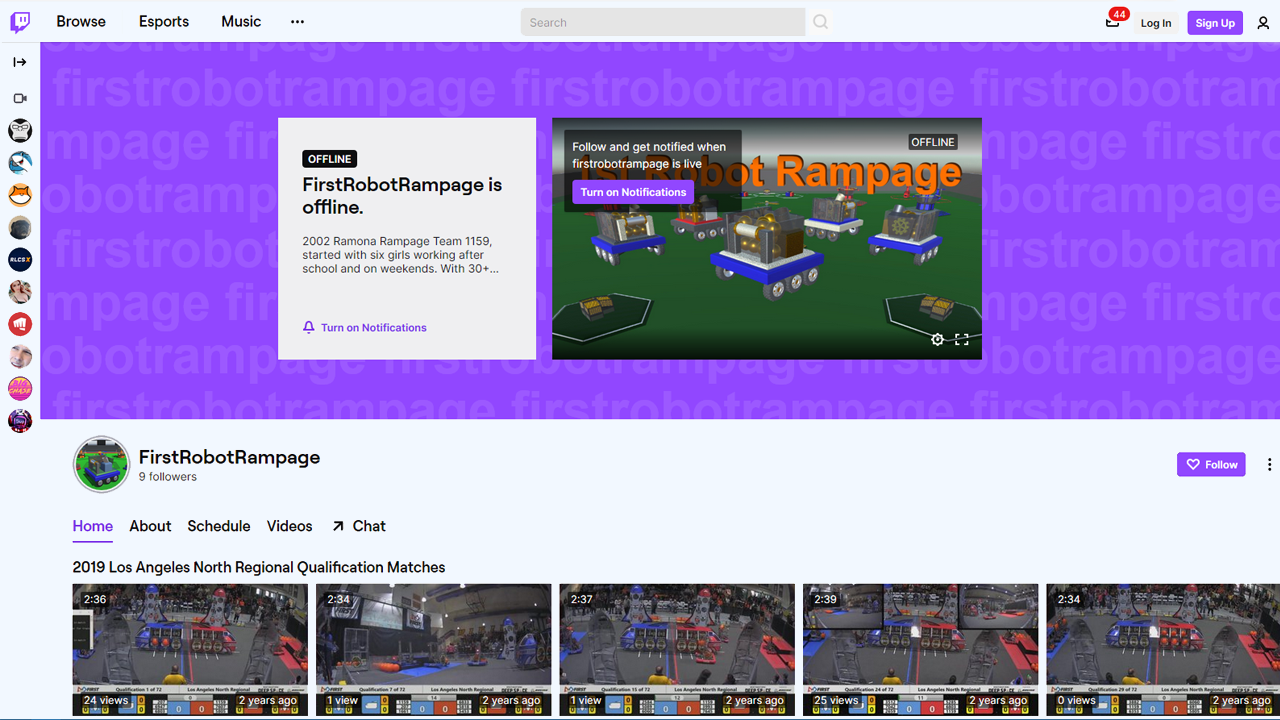 Twitch 1st Robot Rampage